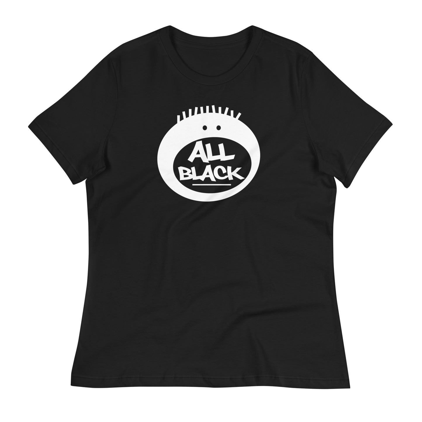 All Black Short Sleeve Women's T-shirt