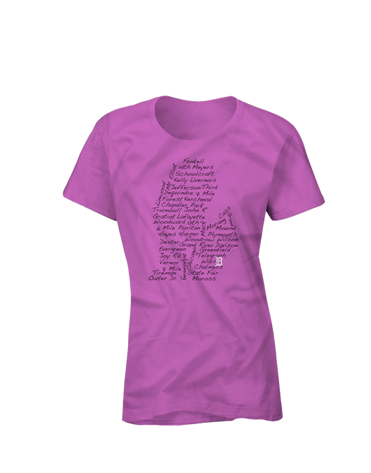 Streets of Detroit Short Sleeve Women's T-shirt