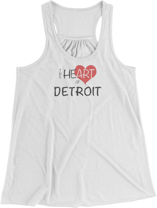 Heart of Detroit Women's Racerback Tank