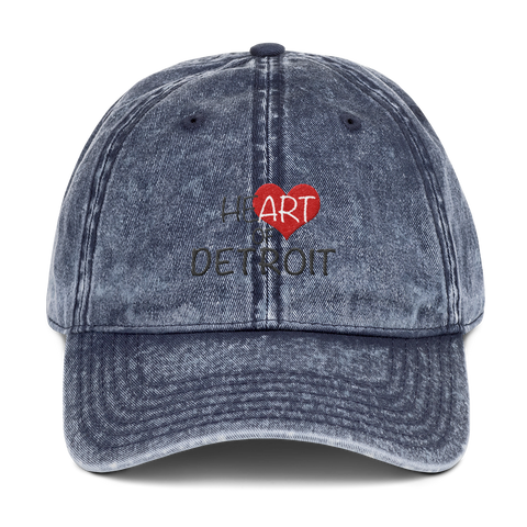 Heart of Detroit Distressed Dad Hat
