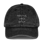 Positive Vibes Only Distressed Dad Hat