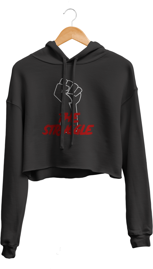 The Struggle Cropped Hoodie